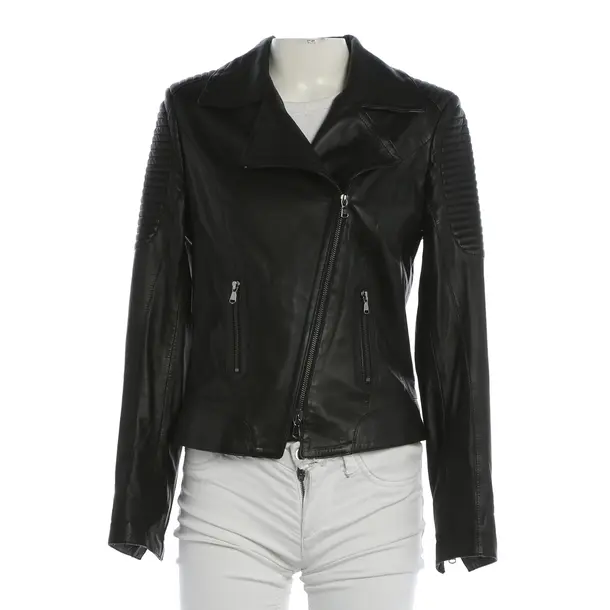 Lederjacke, in Schwarz, Leder, Schyia