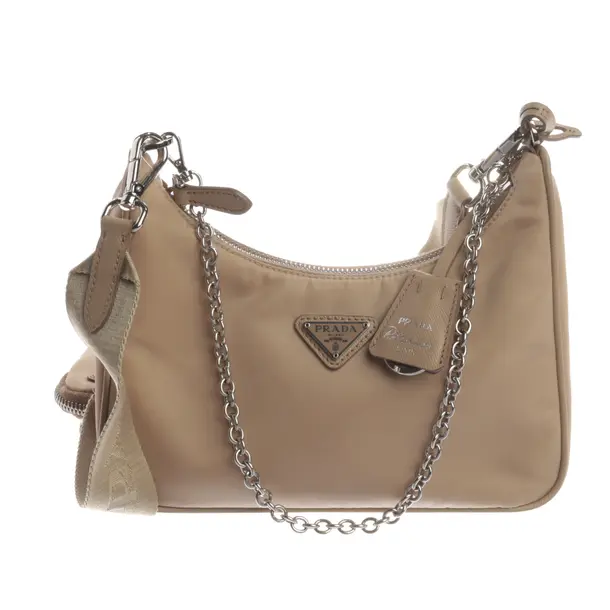 Cross Body Bag, in Nude, Polyester, Prada
