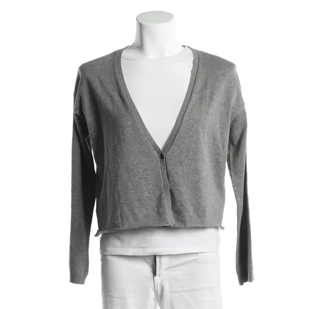 Cardigan, in Gray, Cotton, Fabiana Filippi