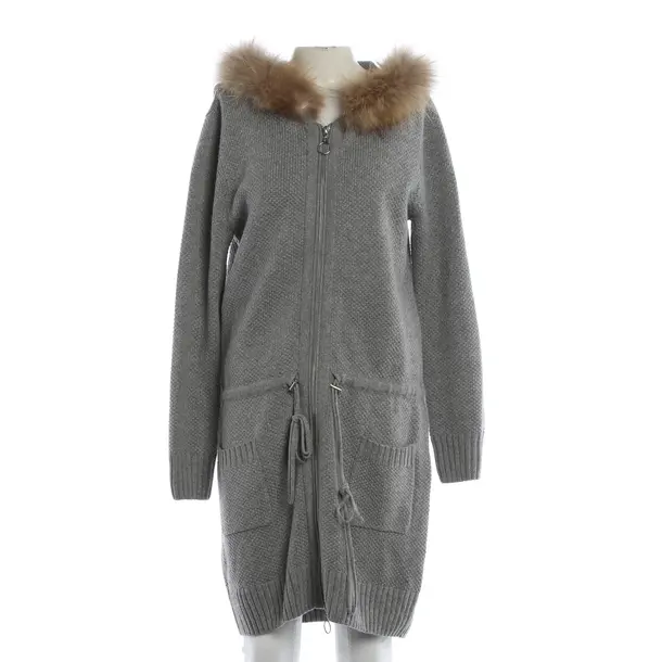 Cardigan, in Grigio, Viscosa, Fiore