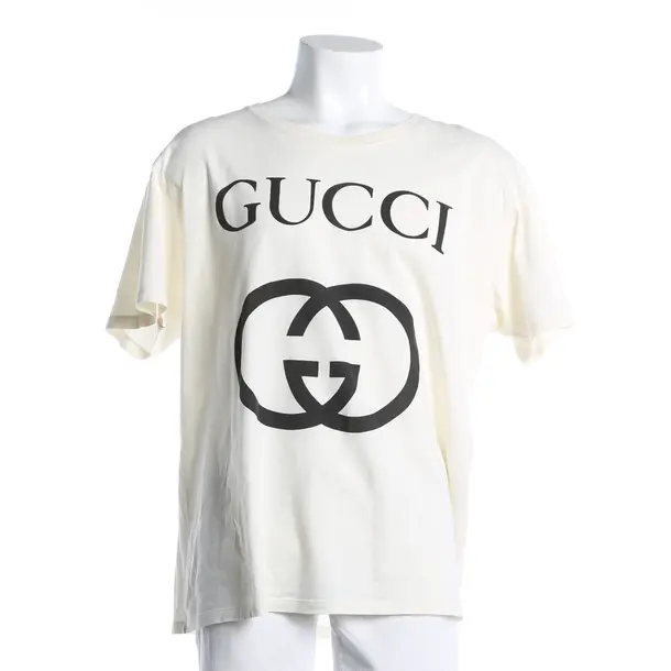 T-Shirt, in Beige, Baumwolle, Gucci