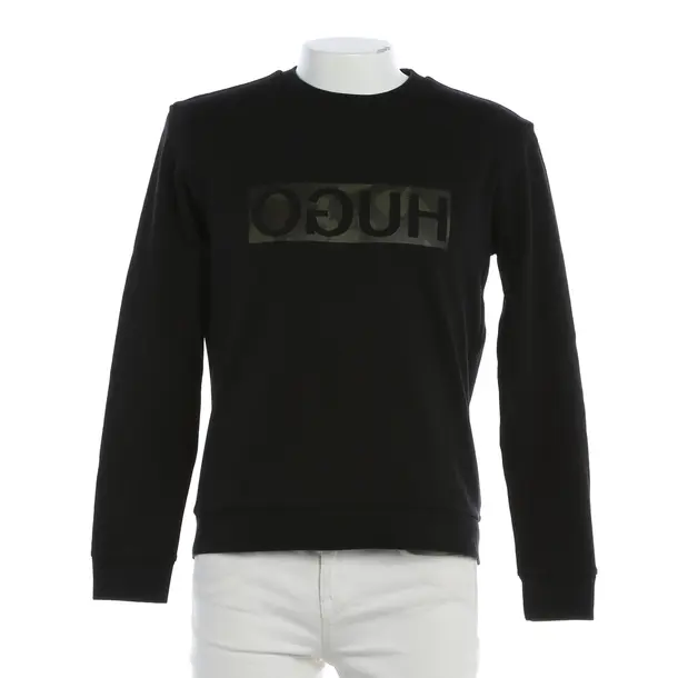 Felpa, in Nero, Cotone, Hugo Boss Etichetta Rossa