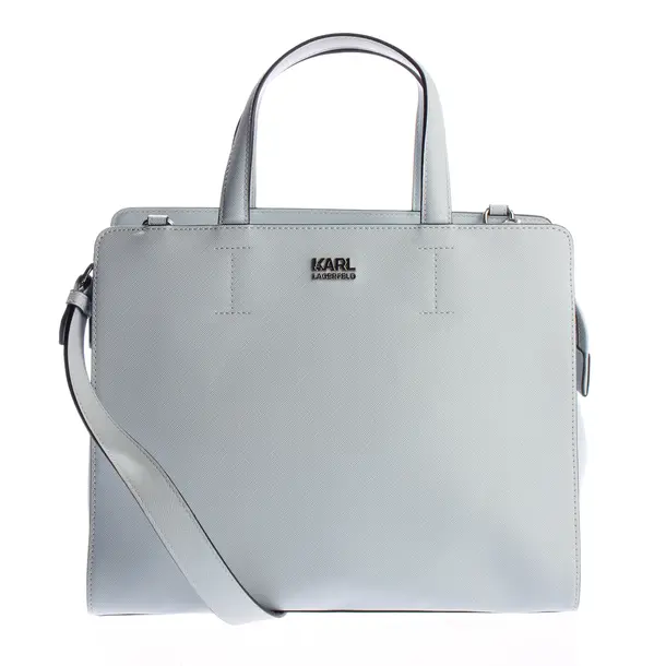 Handtasche, in Blau, Leder, Karl Lagerfeld