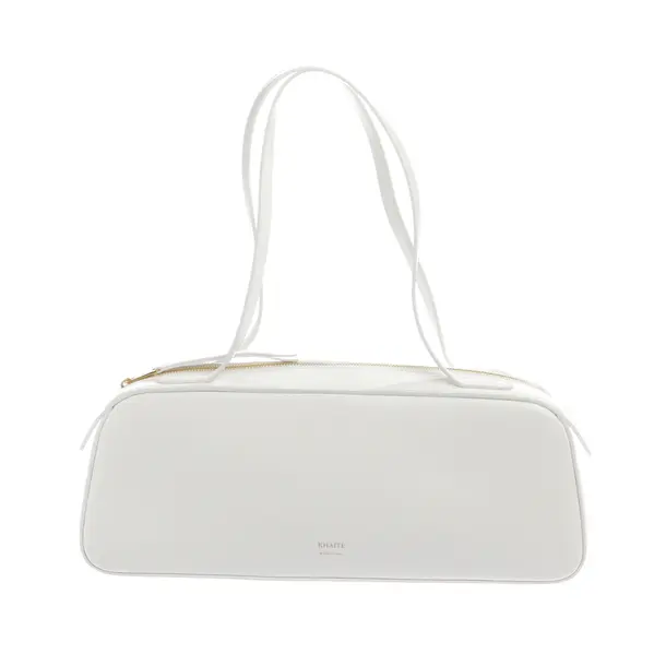 Schultertasche, in Weiß, Leder, Khaite