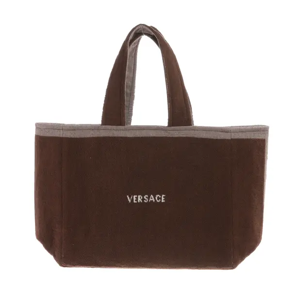 Borsetta, in Marrone scuro, Cotone, Versace