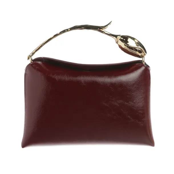 Handbag, in Bordeaux, Leather, Erdem