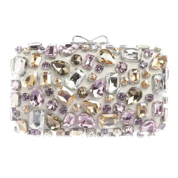 Clutch Bag, in Multicolored, Polyester, self-portrait