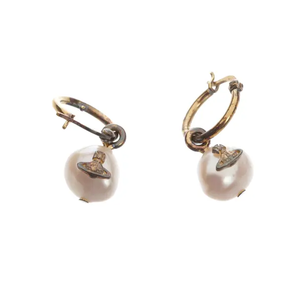 Earrings, in Gold, Metal (metallic, metallized), Vivienne Westwood