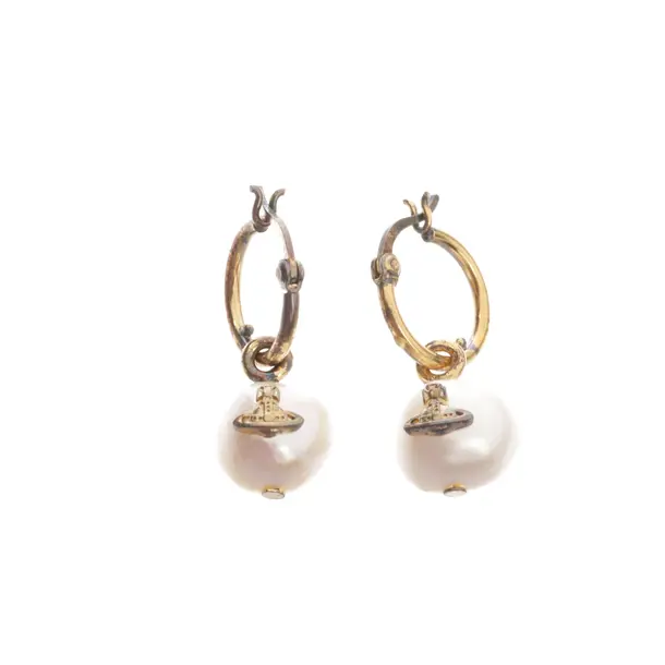 Earrings, in Gold, Metal (metallic, metallized), Vivienne Westwood