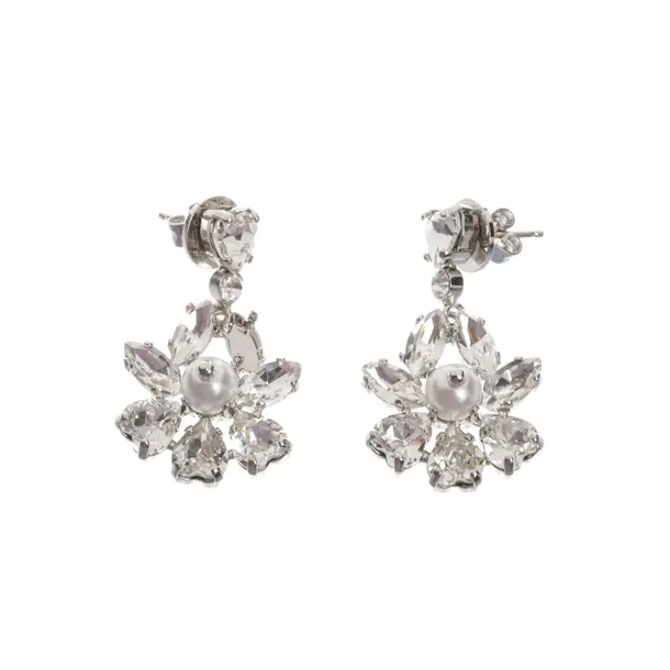 Ohrringe, in Silber, Metall (metallisch, metallisiert), Simone Rocha