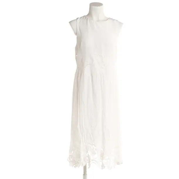 Dress, in White, Viscose, Velvet by Graham and Spencer