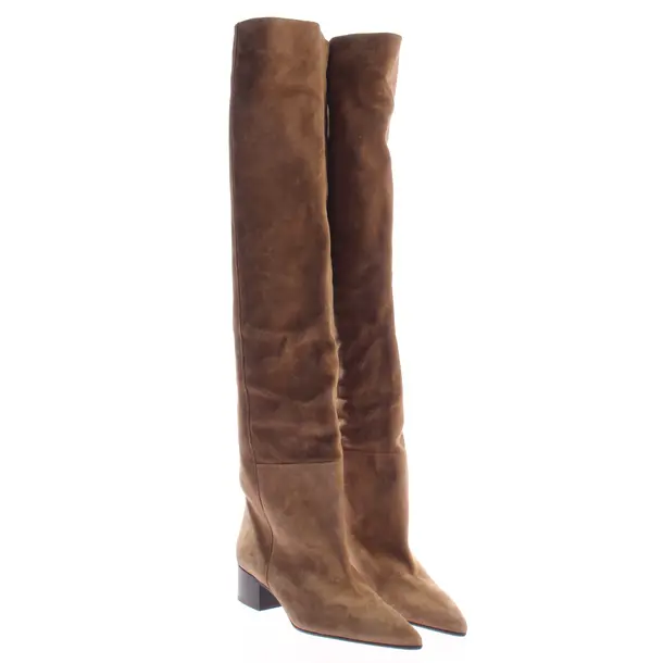 Overkneestiefel, in Hellbraun, Khaite