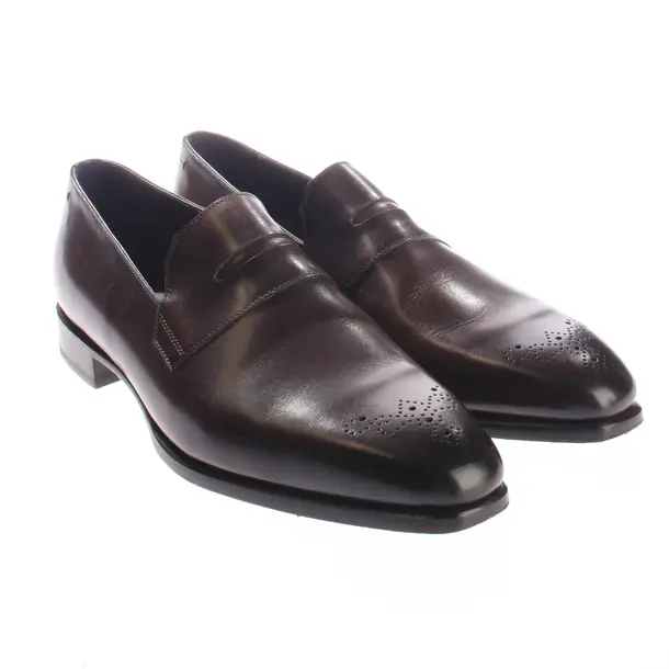 Mocassini, in Marrone scuro, Brioni
