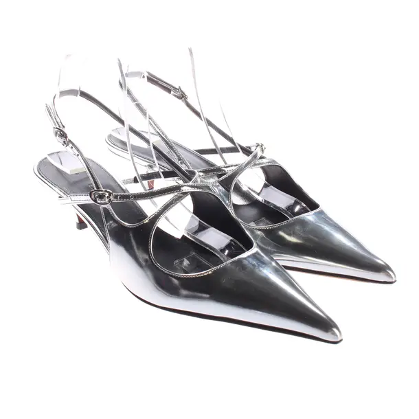 Slingbacks, in Silber, Proenza Schouler