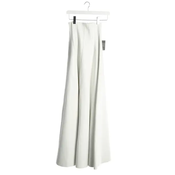 Skirt, in White, Polyurethane, Norma Kamali