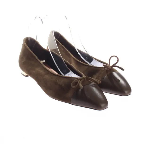 Ballerine, in Verde oliva, Aquazzura