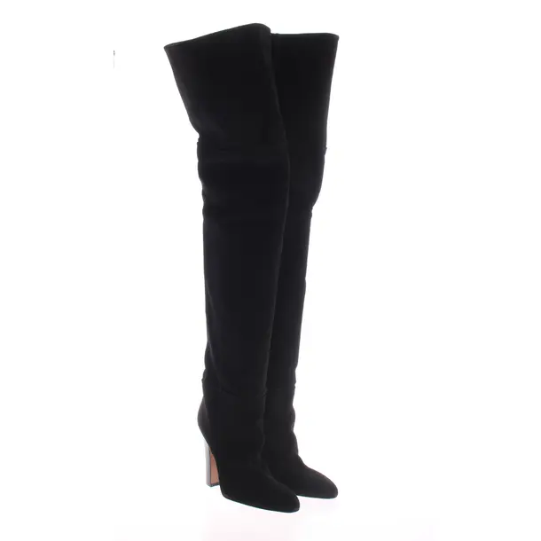 Overkneestiefel, in Schwarz, Paris Texas