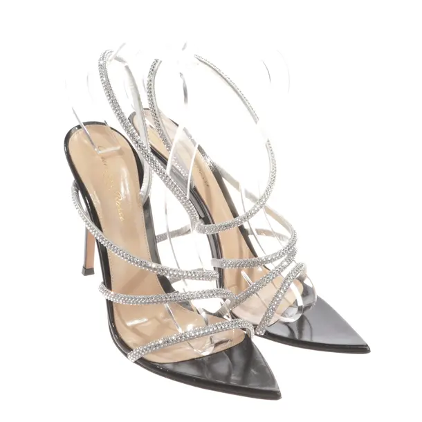 Sandaletten, in Silber, Gianvito Rossi