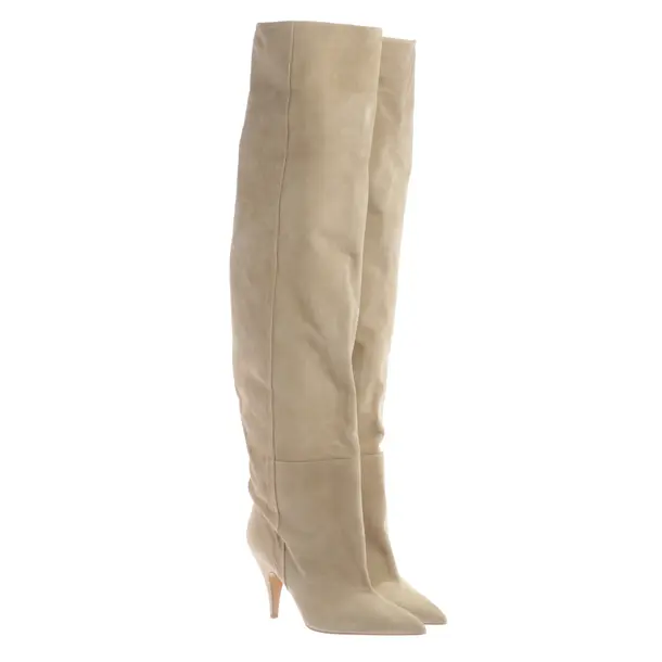 Overkneestiefel, in Beige, Khaite