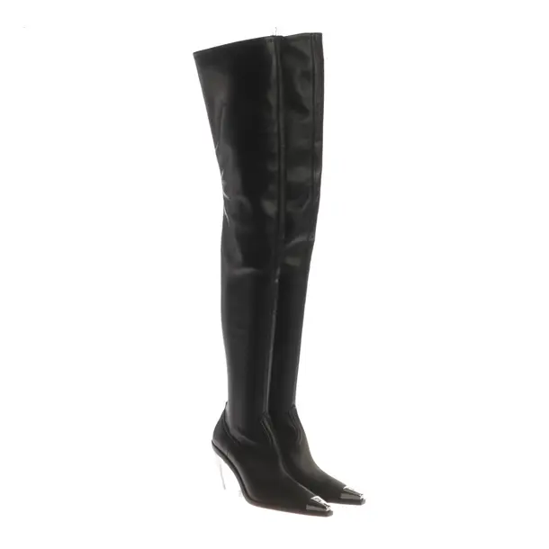 Overkneestiefel, in Schwarz, David Koma
