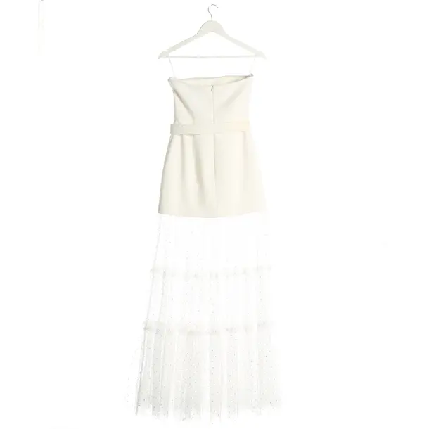 Cocktail Dress, in Beige, Polyester, Rebecca Vallance
