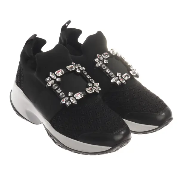 Sneakers, in Black, Roger Vivier