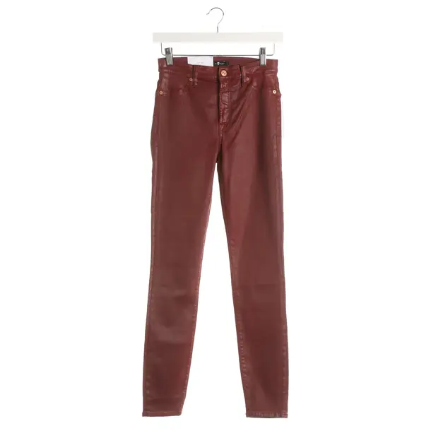 Jeans Skinny, in Bordeaux, Baumwolle, 7 for all mankind