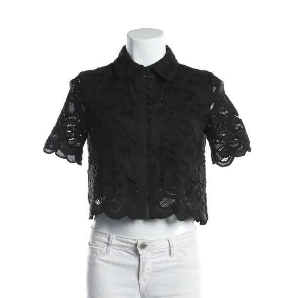 Bluse, in Schwarz, Baumwolle, Mrs & Hugs