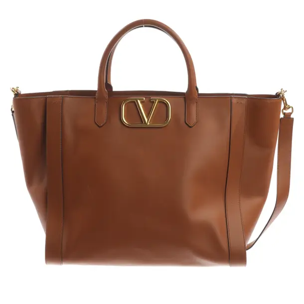 Handbag, in Light Brown, Leather, Valentino
