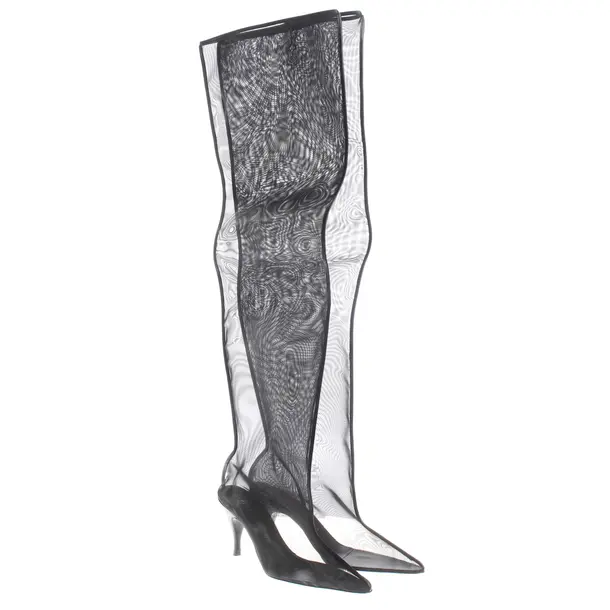 Overkneestiefel, in Schwarz, Herbert Levine