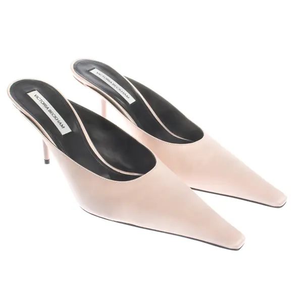 Heeled Mules, in Light Pink, Victoria Beckham