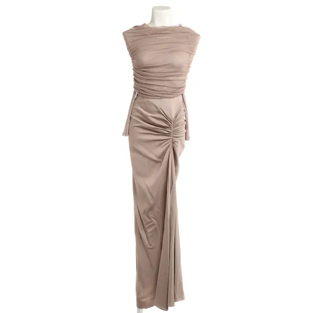 Cocktail Dress, in Light Brown, Viscose, Christopher Esber