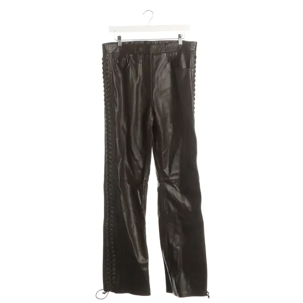 Hose, in Dunkelbraun, Leder, Rotate Birger Christensen