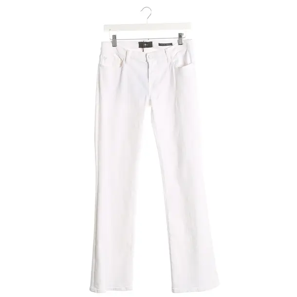 Jeans Straight Fit, in Weiß, Baumwolle, 7 for all mankind