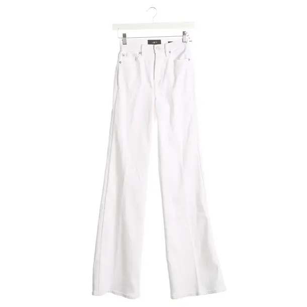 Jeans Bootcut, in Weiß, Baumwolle, 7 for all mankind