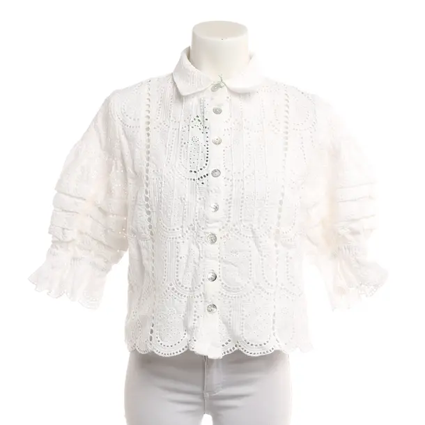 Blouse, in White, Cotton, Farm Rio