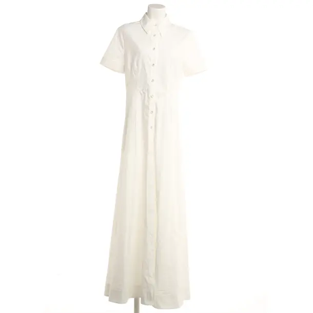 Dress, in White, Cotton, Roland Mouret