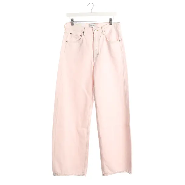 Straight Fit Jeans, in Light Pink, Cotton, Agolde
