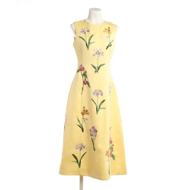 Cocktailkleid, in Mehrfarbig, Polyester, Leo Lin