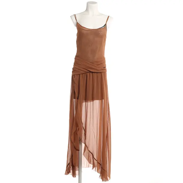 Cocktail Dress, in Brown, Polyester, Jacques Wei