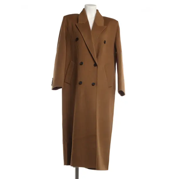 Mid-Season Coat, in Light Brown, Wool, Frankie Shop