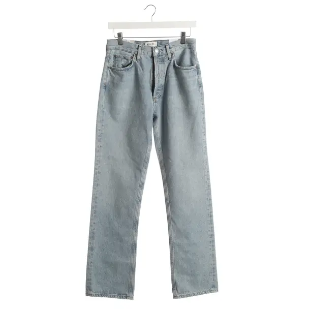 Jeans Straight Fit, in Hellblau, Baumwolle, Agolde