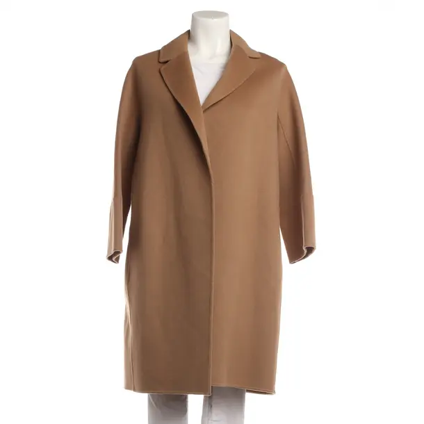 Mid-Season Coat, in Light Brown, Wool, Max Mara