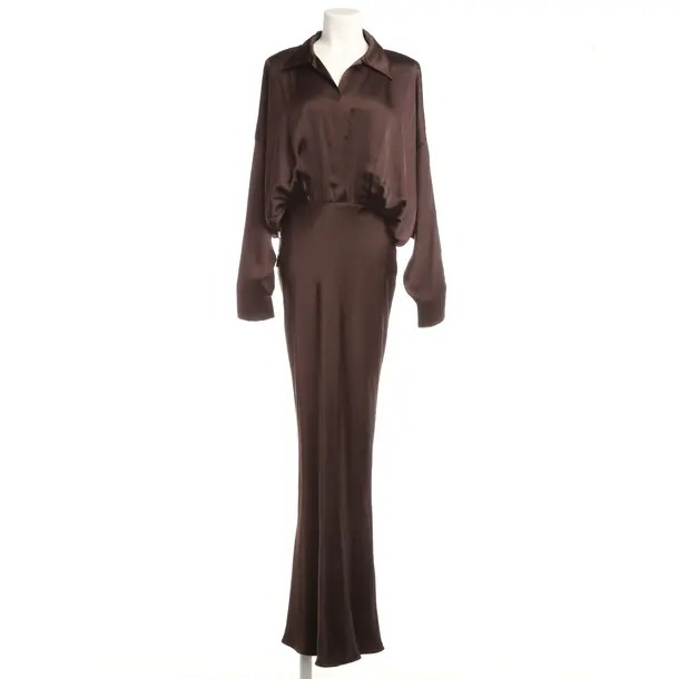 Cocktail Dress, in Dark Brown, Polyester, Norma Kamali