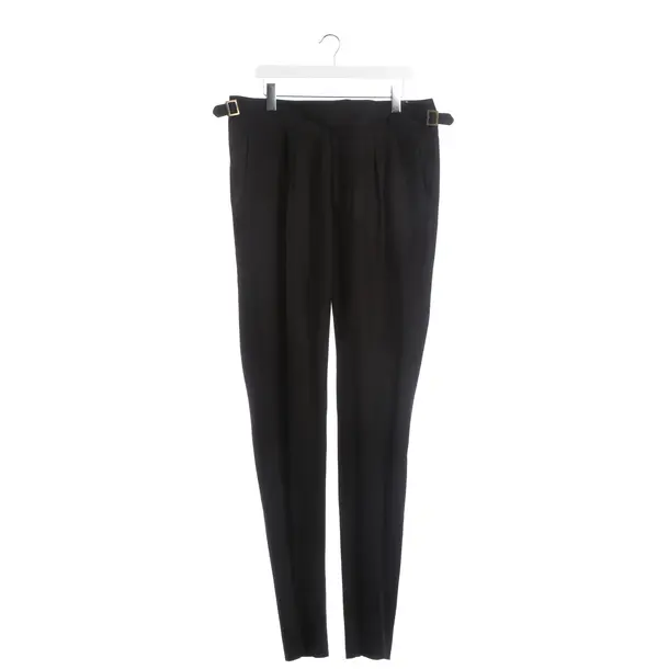 Pants, in Black, Wool, Rubinacci