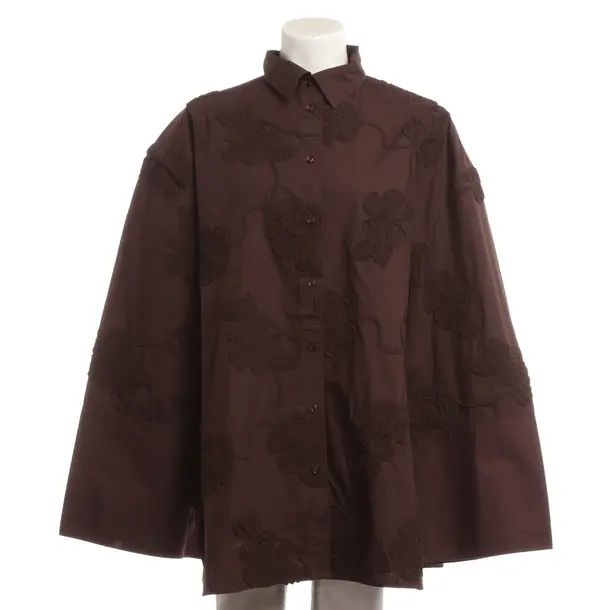 Bluse, in Dunkelbraun, Baumwolle, Rotate Birger Christensen