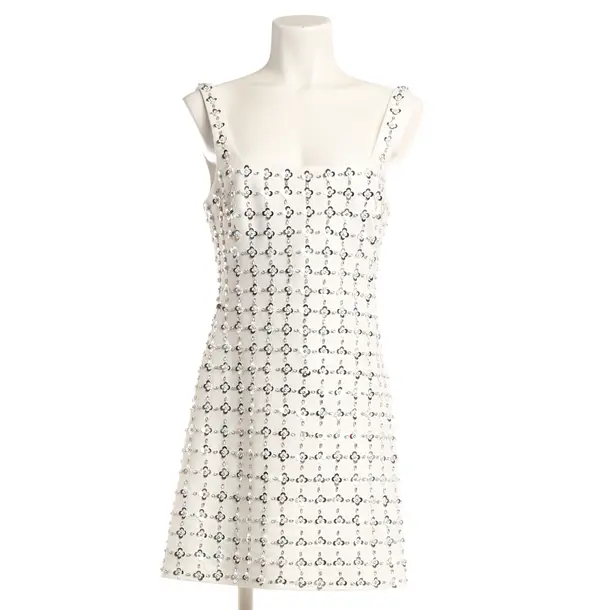 Cocktail Dress, in White, Polyester, Jonathan Simkhai
