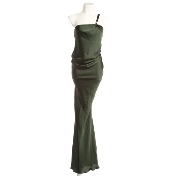 Cocktailkleid, in Dunkelgrün, Polyester, Norma Kamali