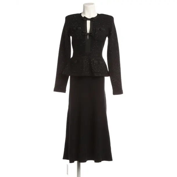 Kleid, in Schwarz, Baumwolle, self-portrait