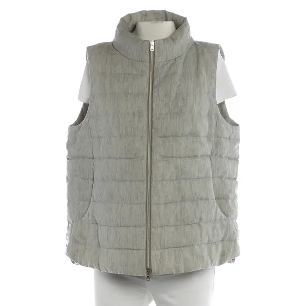 Vest, in Gray, Linen, Herno